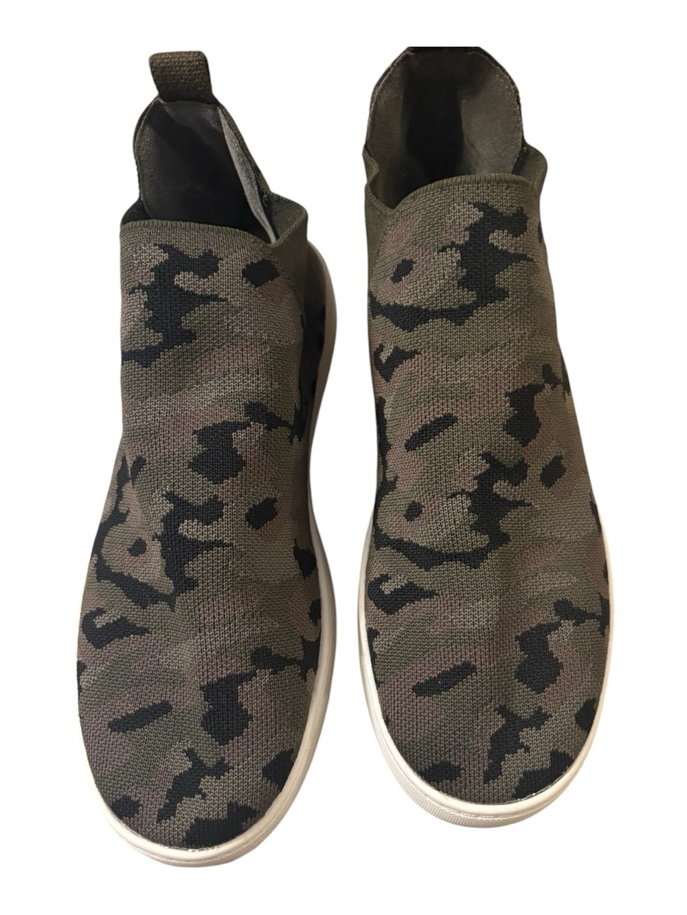 Sonoma Men's Camo Slip-On Knit Sneakers - Olive/Black